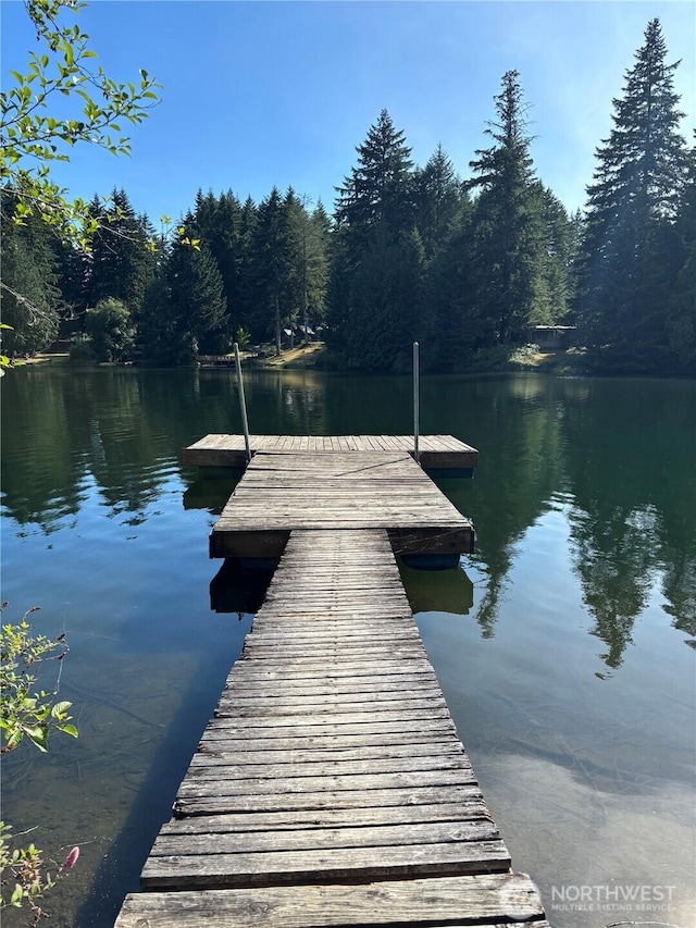 8389 SW Harmon St, Port Orchard, WA 98367 - dock featuring a water view and a view of trees