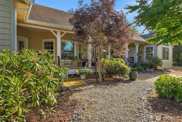 461 Klahhane Rd, Sequim, WA 98382 - view of front of property featuring a porch and roof with shingles