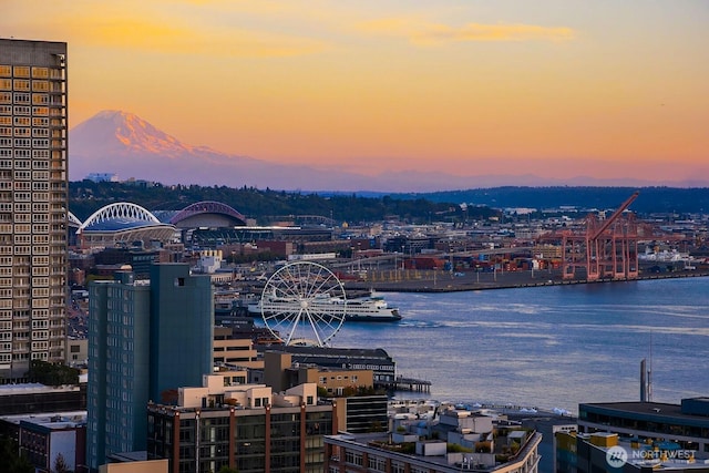 2600 2nd Ave Unit 2501, Seattle, WA 98121 - water view with nearby urban area and a notable bridge
