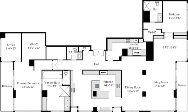 2600 2nd Ave Unit 2501, Seattle, WA 98121 - view of room layout