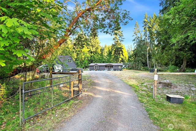 29 Sherburne Rd, Sequim, WA 98382 - view of street featuring a gated entry