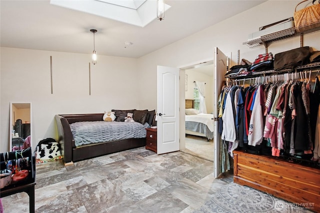 29 Sherburne Rd, Sequim, WA 98382 - bedroom featuring a skylight and stone finish flooring