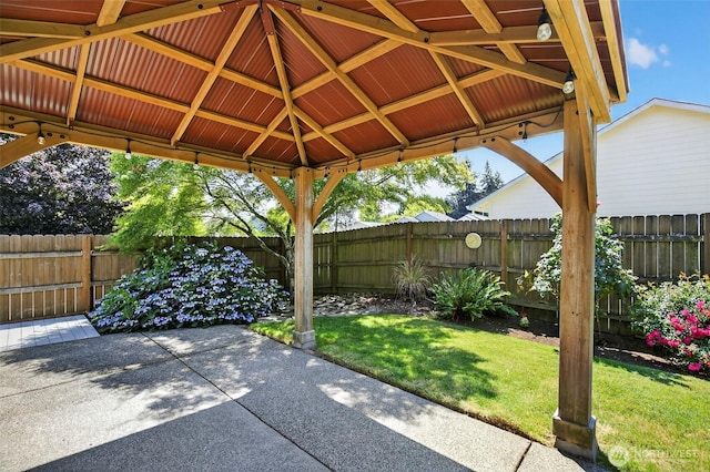 13019 NE 96th Way, Vancouver, WA 98682 - fenced backyard featuring a patio area and a gazebo