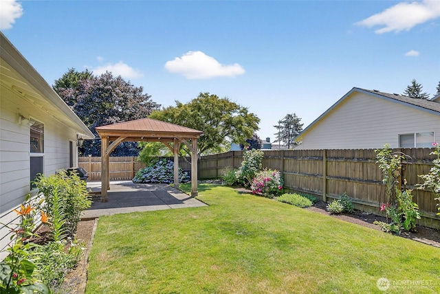 13019 NE 96th Way, Vancouver, WA 98682 - fenced backyard featuring a gazebo and a patio area