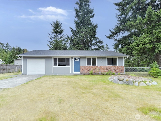 2705 181st Ave E, Lake Tapps, WA 98391 - ranch-style home featuring asphalt driveway, an attached garage, and brick siding