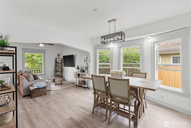 3738 E J St, Tacoma, WA 98404 - dining room with light wood-type flooring and plenty of natural light