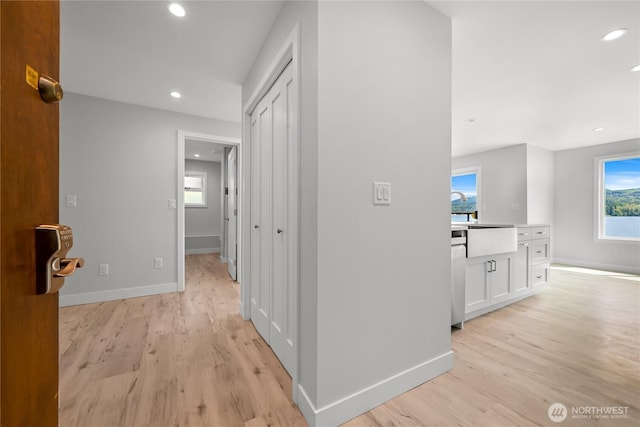 610 Northshore Dr Unit 6123, Bellingham, WA 98226 - hall featuring light wood-style floors and recessed lighting