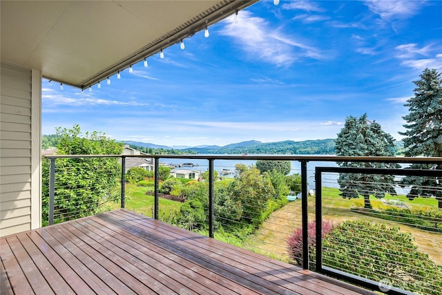 610 Northshore Dr Unit 6123, Bellingham, WA 98226 - wooden deck featuring a water and mountain view