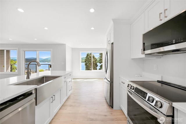 610 Northshore Dr Unit 6123, Bellingham, WA 98226 - kitchen featuring appliances with stainless steel finishes, light wood finished floors, light countertops, and recessed lighting