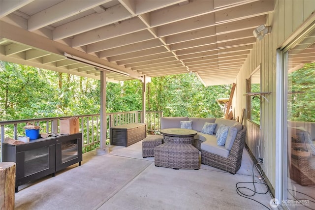 1515 NE 106th St, Seattle, WA 98125 - view of patio / terrace featuring an outdoor hangout area