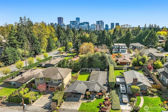 10261 NE 21st Pl, Bellevue, WA 98004 - aerial perspective of suburban area