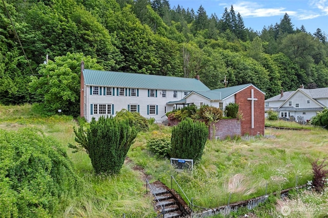 46372 E Main St, Concrete, WA 98237 - aerial view of property and surrounding area featuring a forest
