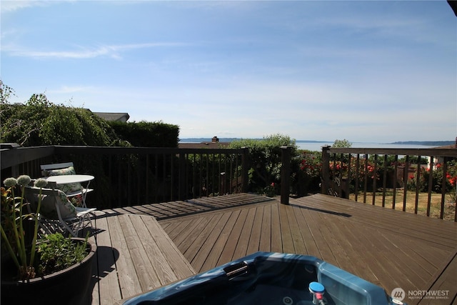 28635 11th Ave S, Federal Way, WA 98003 - wooden terrace with a water view