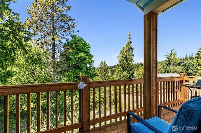 1156 Halsey Ave, Coupeville, WA 98239 - view of wooden deck
