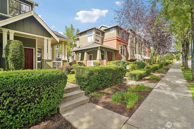 1899 NE Kenyon Ct, Issaquah, WA 98029 - view of front facade featuring a residential view and board and batten siding