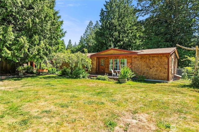 472 Iris Ln, Camano Island, WA 98282 - view of yard featuring covered porch
