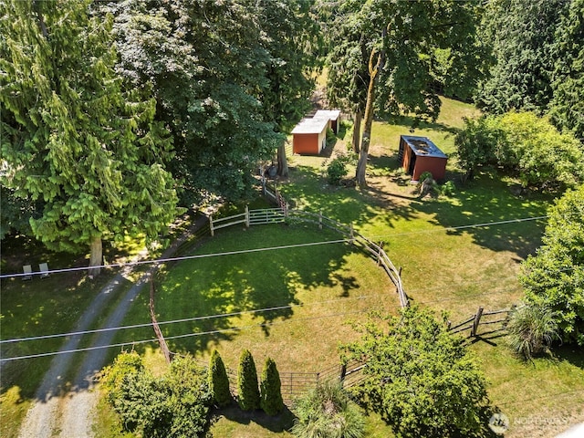 472 Iris Ln, Camano Island, WA 98282 - view of yard featuring a storage unit