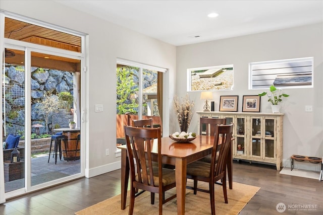 6010 155th St SW, Edmonds, WA 98026 - dining space featuring wood finished floors and recessed lighting