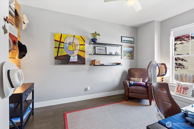 6010 155th St SW, Edmonds, WA 98026 - office space with wood finished floors and a ceiling fan
