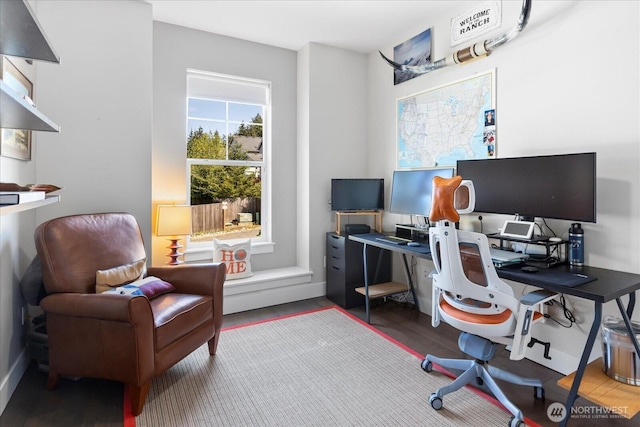 6010 155th St SW, Edmonds, WA 98026 - home office with wood finished floors