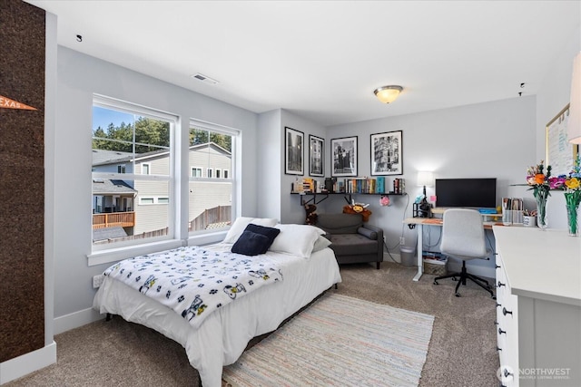 6010 155th St SW, Edmonds, WA 98026 - carpeted bedroom featuring an office area and baseboards