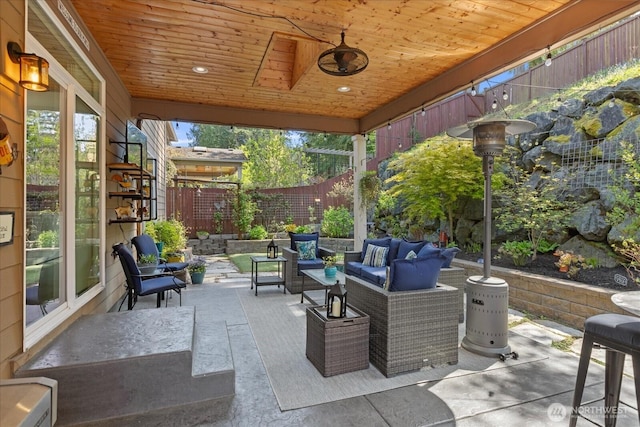 6010 155th St SW, Edmonds, WA 98026 - fenced backyard featuring an outdoor hangout area and a patio area