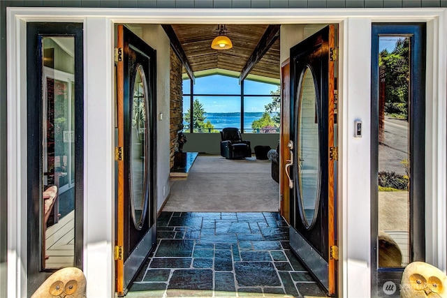 29812 Marine View Dr SW, Federal Way, WA 98023 - property entrance with a water view and a balcony