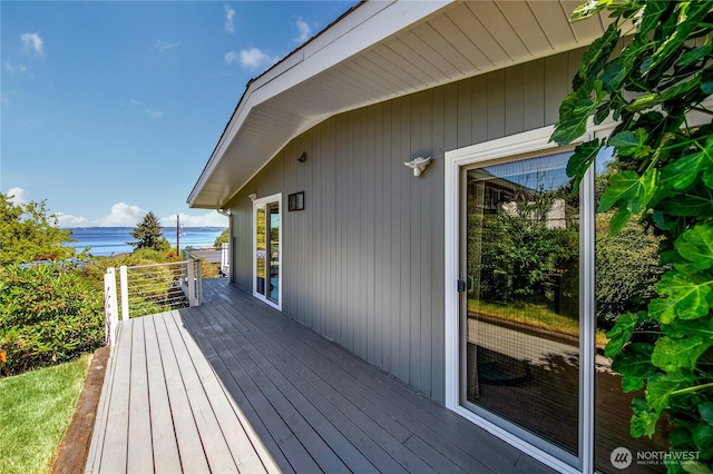 29812 Marine View Dr SW, Federal Way, WA 98023 - wooden terrace with a water view