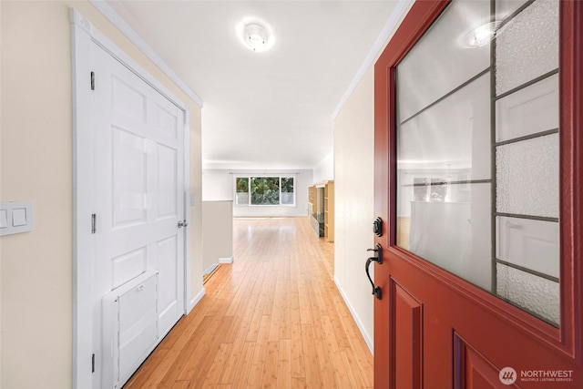 21313 2nd Dr SE, Bothell, WA 98021 - hallway featuring baseboards and light wood-style floors