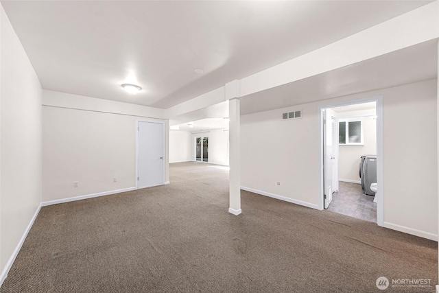 21313 2nd Dr SE, Bothell, WA 98021 - spare room with carpet flooring and washer / dryer