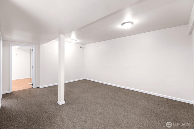 21313 2nd Dr SE, Bothell, WA 98021 - finished basement featuring dark carpet and baseboards