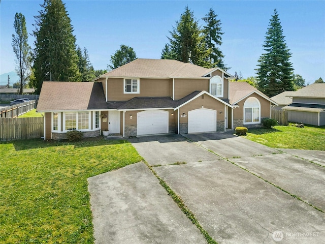 2427 Spruce Rd, Lake Stevens, WA 98258 - traditional-style home featuring stone siding and driveway