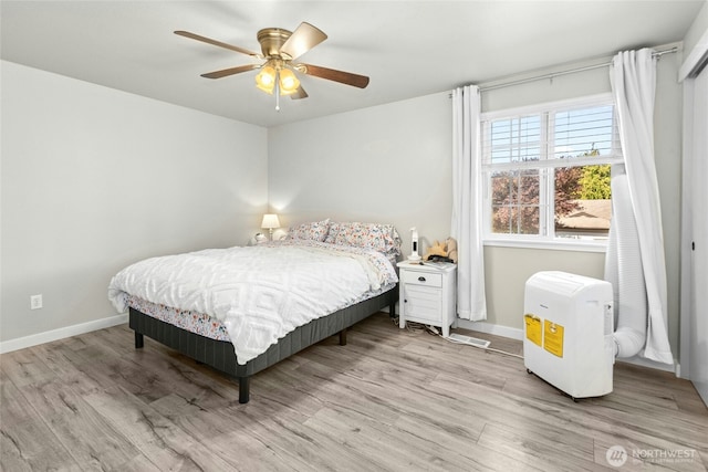 2427 Spruce Rd, Lake Stevens, WA 98258 - bedroom with wood finished floors and ceiling fan