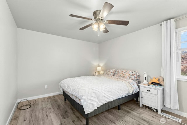 2427 Spruce Rd, Lake Stevens, WA 98258 - bedroom with wood finished floors and ceiling fan