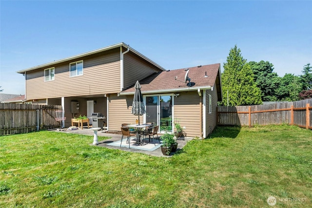 2427 Spruce Rd, Lake Stevens, WA 98258 - rear view of property with a patio and a fenced backyard