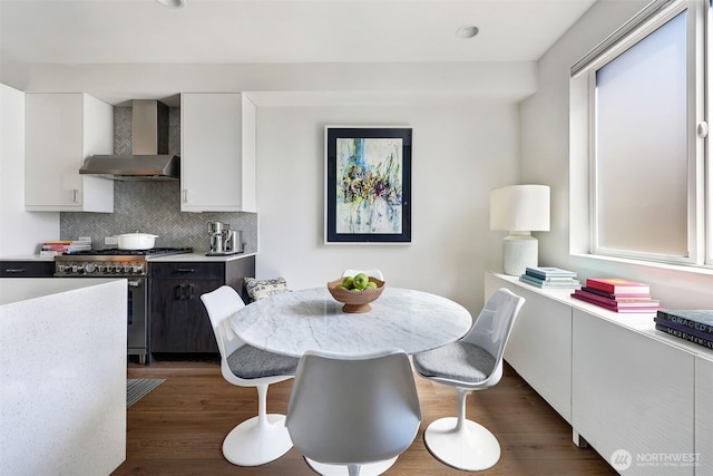 1117 34th Ave Unit B, Seattle, WA 98122 - dining space featuring dark wood-style flooring