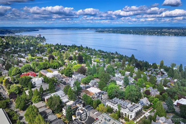1117 34th Ave Unit B, Seattle, WA 98122 - aerial overview of property's location with a large body of water and nearby suburban area
