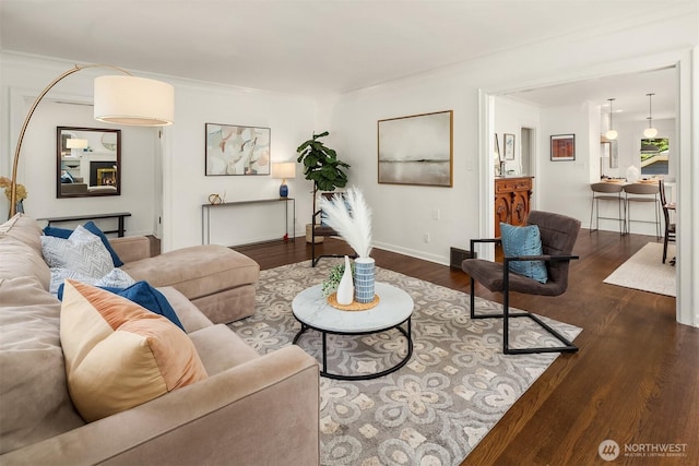 6518 18th Ave NE, Seattle, WA 98115 - living room with wood finished floors and baseboards