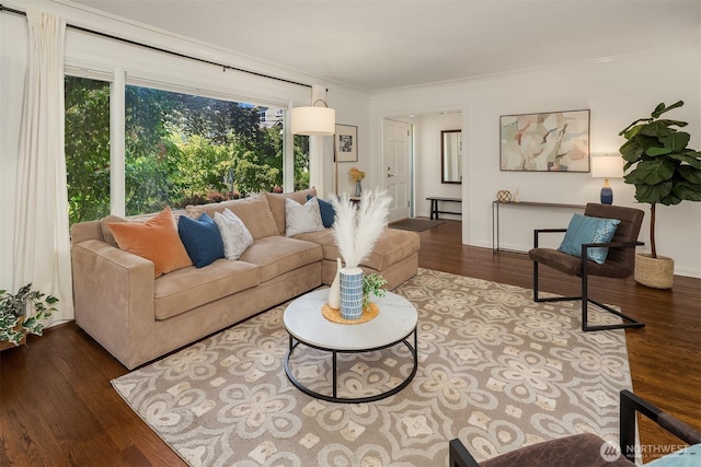 6518 18th Ave NE, Seattle, WA 98115 - living area with wood finished floors and ornamental molding
