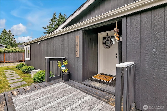 10707 209th Ave E, Bonney Lake, WA 98391 - view of exterior entry featuring radiator heating unit