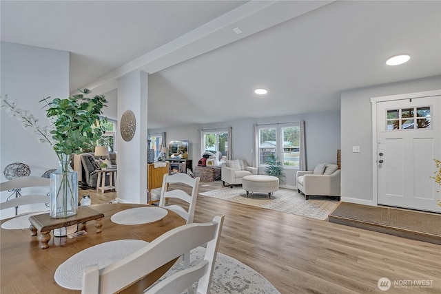 10707 209th Ave E, Bonney Lake, WA 98391 - dining space with wood finished floors