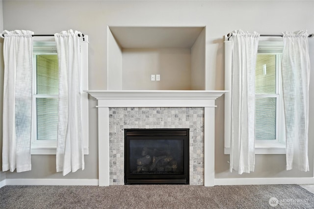 1330 Caprio Loop, Walla Walla, WA 99362 - detailed view of carpet flooring and a tile fireplace