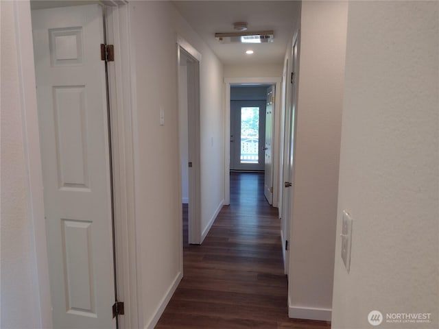 6245 S Huson St, Tacoma, WA 98409 - hall with dark wood-style floors