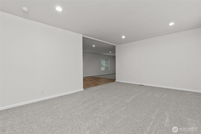 2120 77th Street Ct E, Tacoma, WA 98404 - empty room with carpet flooring, recessed lighting, and a smoke detector