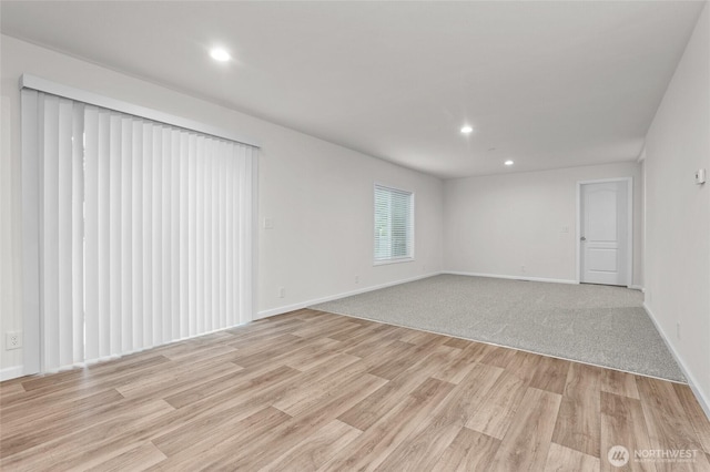 2120 77th Street Ct E, Tacoma, WA 98404 - spare room with recessed lighting and light wood finished floors