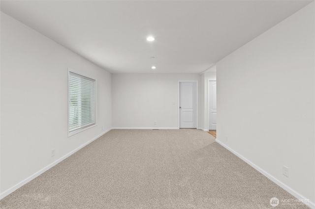 2120 77th Street Ct E, Tacoma, WA 98404 - unfurnished room featuring light carpet and recessed lighting