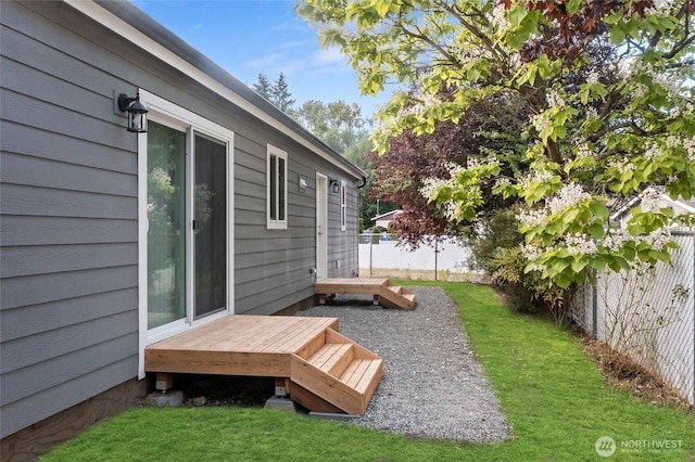 2120 77th Street Ct E, Tacoma, WA 98404 - view of yard with a deck