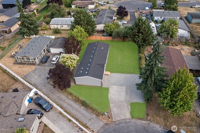 2120 77th Street Ct E, Tacoma, WA 98404 - aerial view of property and surrounding area featuring nearby suburban area