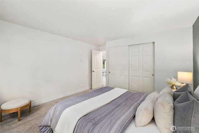 9822 NE 122nd St Unit U101, Kirkland, WA 98034 - carpeted bedroom with a closet and baseboards