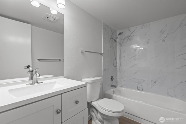 500 W Roy St Unit W103, Seattle, WA 98119 - full bathroom with vanity, bathtub / shower combination, and wood finished floors